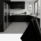 Adesivo Vinil Envelopamento Preto Brilho Geladeira 2m x 50cm