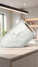 Adesivo Vinil Mármore Branco 2m x 61cm Decorativo