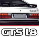 Adesivo Vinil Plotado GTS 1.8 Traseiro Volkswagen Gol Retro
