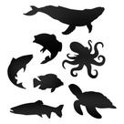 Adesivo Vinílico Animais Marinhos Lavável Fácil de Aplicar _ Quarto Infantil