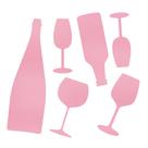 Adesivo Vinílico Taças e Vinho Decorativo Para Cozinha e Bar