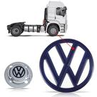 Adesivo volkswagem sobre tampa cubo cor azul