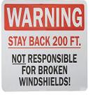 Adesivo Warning Stay Back 200 m de PVC 10 unidades/lote para veículo Adesivo Warning Stay Back 200 m de PVC 10 unidades/lote para veículo