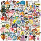 Adesivos, 100 peças, adesivos coloridos de vinil Cartoon Doodle Adesivos, 100 peças, adesivos coloridos de vinil Cartoon Doodle