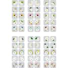 Adesivos 3d para Unha 240 Película Floral Branca Nail Art