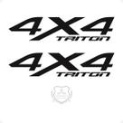 Adesivos 4x4 L200 Triton Emblema Lateral Preto - Genérico