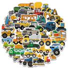 Adesivos: 50 peças, caminhão, engenharia, carro, anime, desenho animado, PVC