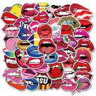 Adesivos, 50 unidades/lote, adesivo de anime em vinil impermeável Sexys Lips