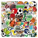 Adesivos, 50 unidades/lote, bolas de futebol, bolas de remo, vinil impermeável Adesivos, 50 unidades/lote, bolas de futebol, bolas de remo, vinil impermeável