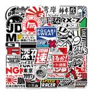 Adesivos, 50 unidades/lote, logotipos de carros de corrida japoneses, impermeáveis