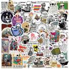 Adesivos 50 unidades/lote Skull Reading Books Vinil Waterproof Graf