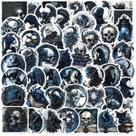 Adesivos, 50 unidades/lote, vinil impermeável Darks Gothics Skulls