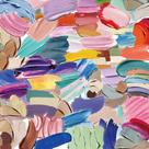 Adesivos: 60 peças, pintura abstrata, decalques de PET transparentes