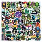 Adesivos, 60 unidades/Lot Aliens, vinil impermeável, anime para laptop