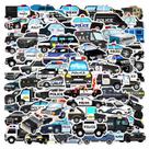 Adesivos 60 unidades/lote Polices Cars Waterproof Vinyl Anime Stick