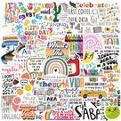 Adesivos Abas Inspirationals Englishs Waterproof V 50 unidades Adesivos Abas Inspirationals Englishs Waterproof V 50 unidades