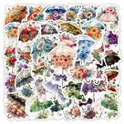 Adesivos Aesthetic Floral Umbrella 50 peças de vinil impermeável