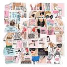 Adesivos Aesthetic Girl Sunglasses Quotes 50 unidades à prova d'água Adesivos Aesthetic Girl Sunglasses Quotes 50 unidades à prova d'água