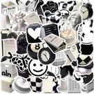Adesivos Alarm Clock Cake, vinil impermeável, 50 unidades/lote
