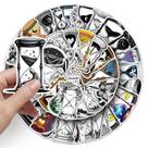 Adesivos, ampulheta, vinil impermeável, anime, 51 unidades