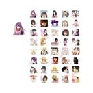 Adesivos Anime Monogatari 40 Peças Autoadesivos Para Geladeiras, Espelhos, Copos, Capacetes,