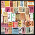 Adesivos Anime Old Ticket Stubs Vinyl Cartoon Anime 50 unidades