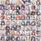 Adesivos Arknights Anime 80 peças de PVC impermeáveis e à prova de sol