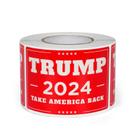 Adesivos ASUNO Trump 2024 "Take America Back" (5x7,6cm) - Pacote com 300 Unidades