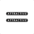 Adesivos Attractive Compatível Uno Palio Emblema De Colunas