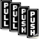 Adesivos autoadesivos de advertência PULL and PUSH 8 unidades/lote Adesivos autoadesivos de advertência PULL and PUSH 8 unidades/lote
