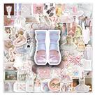 Adesivos Ballet Aesthetic 100 peças Pink Ins Style Dec