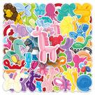 Adesivos Balloon Animal, 50 peças, lindos decalques de vinil de desenhos animados