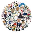 Adesivos Beastars Anime, vinil impermeável, pacote de 50 unidades
