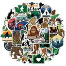 Adesivos Bigfoot Adventure Decalques de vinil impermeáveis x50