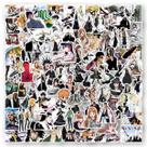 Adesivos Bleach Anime Cartoon 100 unidades de PVC impermeáveis à prova de sol Adesivos Bleach Anime Cartoon 100 unidades de PVC impermeáveis à prova de sol