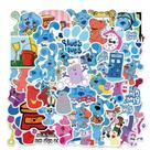 Adesivos Blues Clues, vinil impermeável, anime, 50 unidades/lote