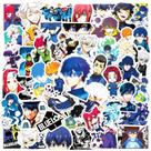 Adesivos Blues Locks, vinil impermeável, anime, 50 unidades/lote