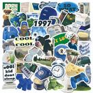 Adesivos Blues Styles Milks Cows, vinil impermeável, 50 unidades
