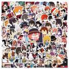 Adesivos Bungos Stray Dogs Anime 100 unidades de PVC impermeável