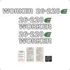 Adesivos Caminhão 26-220e Worker Emblemas Resinados Genérico Adesivos Caminhão 26-220e Worker Emblemas Resinados Genérico