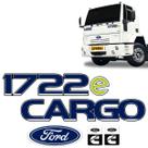 Adesivos Caminhão Ford Cargo 1722e Emblema Resinado Grande