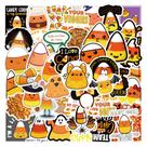 Adesivos Candy Corn, 60 peças, adesivos de grafite em vinil impermeável