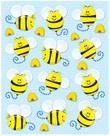 Adesivos Carson Dellosa Bumble Bee de 72 peças para crianças em sala de aula