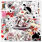 Adesivos, cartas de baralho, 50 peças, decalques de pôquer Creative Cartoon Adesivos, cartas de baralho, 50 peças, decalques de pôquer Creative Cartoon
