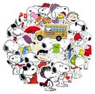 Adesivos clássicos Snoopys Anime 50 peças em PVC impermeável