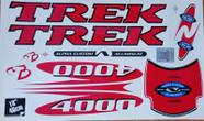 Adesivos colante bikes trek 4000 alpha custon vermelho