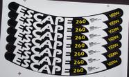 Adesivos colante branco para aros vzan escape kit para as duas rodas Adesivos colante branco para aros vzan escape kit para as duas rodas