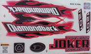 Adesivos Colante JOKER DIAMOND BLACK VERMELHO adesivos para uma bicicleta Adesivos Colante JOKER DIAMOND BLACK VERMELHO adesivos para uma bicicleta