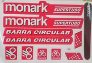Adesivos colantes monark barra circular supertubo vermelho
