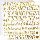 Adesivos com letras Glitter Alphabet Waynoda 790 peças douradas